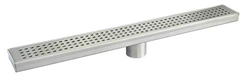 Uni-Green Linear Drain With Removable Brushed Ss304 Grating Mission Style With Different Length (36 Inch) #TOP12