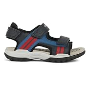 Geox J Borealis Boy A Сандал, Морски/червен, 28 EU
