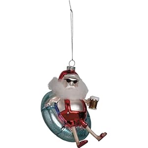 Primitives by Kathy Glass Ornament Santa Floaty