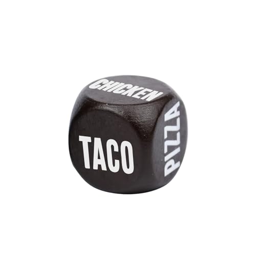 Dinner Decision Dice, Fun Wooden Decider Dice,Food Decision Take Out, Best Gift for Tangled/Choice Phobia,1 pcs