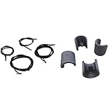 Lafuma Gummischnur-Set mit Endkappen für RSX/RSXA, 4 Schnüre, schwarz & 4 Fußschoner für Relax-Liegestühle, 20 mm Durchmesser, Anthrazit, LFM2843-1229