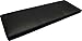 Quattro Meble Schwarz Echtleder Bankauflage Sitzkissen Lederkissen Sitzpolster Bank Auflage doppelt genähtes Echt Leder Kissen Sitzauflage (50 x 115 cm)
