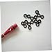 BESPORTBLE 100pcs Black Rubber Washer for Dart Rods Non-Slip Rod Round Pad Compatible Aluminum for Professional Use