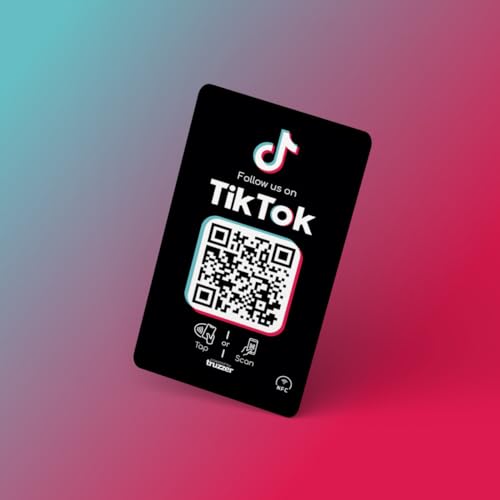 Carte à puce TikTok anti-perte d'abonnés avec code QR de secours - 2