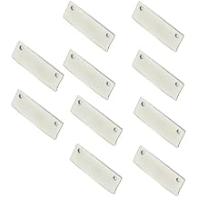 BESPORTBLE 10-Piece Set of Dual Rail Humbucker Pickups Blades for Electric Guitar Metal Rail Pickup Accessories Compatible ST Guitars