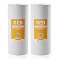 Max Water 5 Micron 10 x 4.5 inch Whole house Sediment Water Filter | Meltblown Polypropylene Well Water Filter Replacement Cartridges for DGD-5005, AP810, SDC-45-1001, GXWH30C, PP10BB (2 Pack)