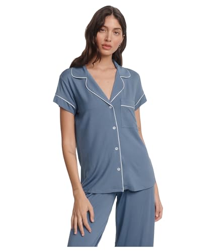 Image of Eberjey Gisele Short Sleeve and Cropped Pant PJ Set
