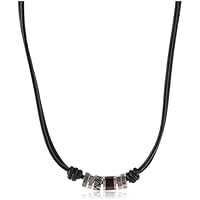 Fossil Collar de Hombre con Piel auténtica JF84068040