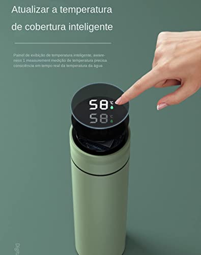 LuckyWin Copo térmico de exibição inteligente pode exibir copo de aço inoxidável 316 de temperatura