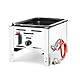 HENDI Bake-Master mini, Elektronisches Zündgerät, nur für Verwendung im Aussenbereich, für Gasflaschengas (Propan/Butan), 5kW(Hs), 340x540x(H)300mm, Bratpfanne 290x480mm (innenbereic), Edelstahl 18/0