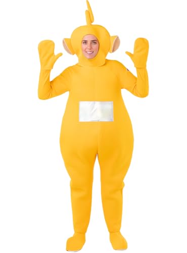 Funidelia Laa-Laa Déguisement - Teletubbies pour Hommes et Femmes Teletubbies - Costume Adulte et Accessoires pour fêtes, Carnaval et Halloween - Taille S-M