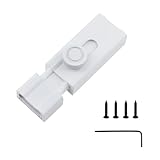 Oedema 3.15 inch Barrel Bolt Latch Heavy Duty Aluminum Alloy Slide Door Lock with Mounting Screws for Home Yard Garden, White