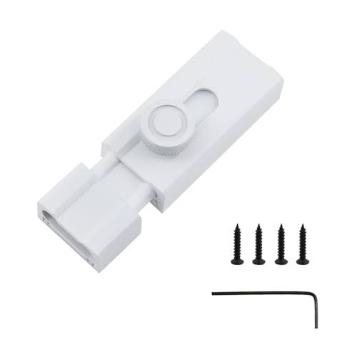 Oedema 3.15 inch Barrel Bolt Latch Heavy Duty Aluminum Alloy Slide Door Lock with Mounting Screws for Home Yard Garden, White