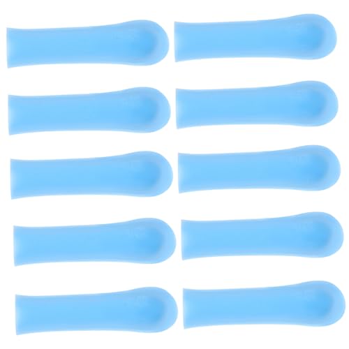 NULYLU Ear Spoon Covers Replacement 10 Pack Silicone Ear Cleaning Sleeves Earwax Accessory