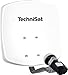 Produktbild TechniSat DIGIDISH 33  Satelliten-Schüssel für 1 Teilnehmer (33 cm kleine Sat Anlage - Komplettset mit Wandhalterung und Satfinder V/H-LNB) weiß