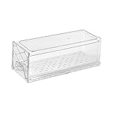 Kühlschrankschubladen, ausziehbar, transparent, Kühlschrank-Organizer für Küchenarbeitsplatten, S mit Ablaufschale