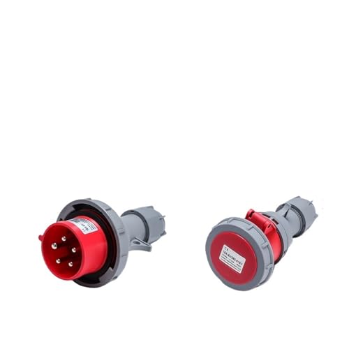 Connecteur d'alimentation bout à mâle 5 cœurs 16A coupleur industriel étanche IP67