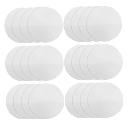Alipis 300pcs Round Qualitative Laboratory Filter Paper Circles Fast Filtration Oil Absorption for Chemistry Lab Water Analysis Industrial Use Educational White