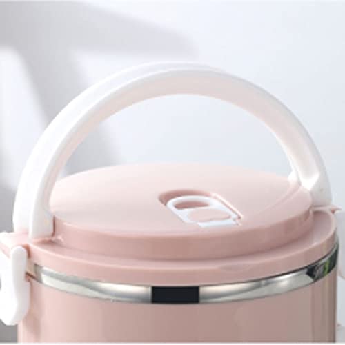 Contenitore portapranzo impilabile in acciaio inox con scomparto isolante, 3 colori a scelta (blu)