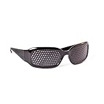 Irisana - Gafas Reticulares - Negro - Montura Pasta - Aptas Miopía, Presbicia e Hipermetropía - Para Cerca y Lejos - Ayudan a Relajar la Tensión Ocular