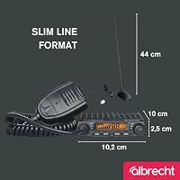 Albrecht AE 6110 VOX CB-Funkgerät Set mit CBM-516 Magnetantenne, VOX-Freisprechfunktion, 2 Stromkabel, Druckgussgehäuse, Kanalsuchlauf, Kompakt – Ansicht 7