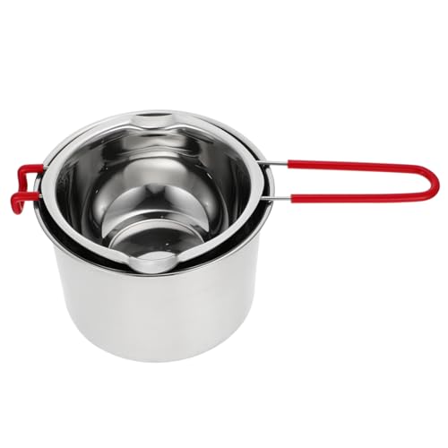 BESPORTBLE 1set Stainless Steel Cheese Melting Pot Compact Double Boiler for Butter and Capacity Handle for Baking and Fondue Enthusiasts