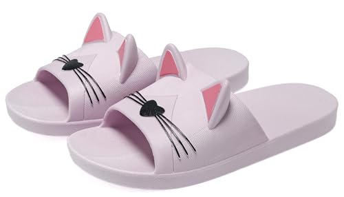 Vunavueya Donna Infradito e Ciabatte da Spiaggia Uomo Pantofole da Mare e Piscina Donna Estive Sandali a Punta Aperta Viola Rosa 39/40 EU(40-41CN)