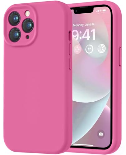 Image of LOVE 3000 Designed for iPhone 13 Pro Max Case, Premium Silicone with [Soft Anti-Scratch Microfiber Lining] Shockproof Protective Phone Case for Men Women Girls 6.7 inch, Pitaya