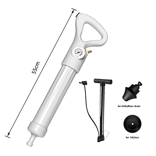 Toiletplunjer Toilet Plungers Hogedrukpomp Krachtige Air Blaster Dubbeling Dagkundige Luchtvloer Afvoer Blaster Air Power Train Blaster Plunjer - Afbeelding 3
