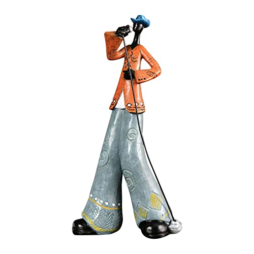 homozy Estátuas de resina de rock estatuetas de músicos esculturas música arte personagem colecionáv