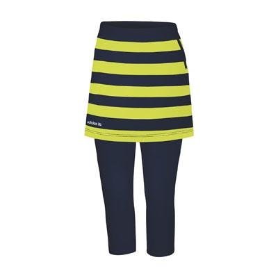 Jupe-short Adidas anti-transpiration à rayures extensibles pour le golf