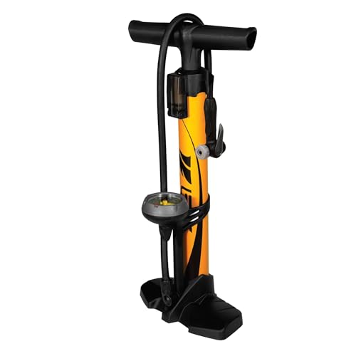 BV Bike Pump out of durable Steel - Bicycle pump 160 PSI high Pressure, Bike...