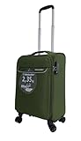 🔒 - Serrure à Code TSA METZELDER Valise Souple trigoneMETZELDER Trigone Ultra Leger & Grosse CAPACITE DE Chargement Garantie 1 an (Vert(Green), S_Petite Taille/Taille Cabine_55x38x20cm_43L)