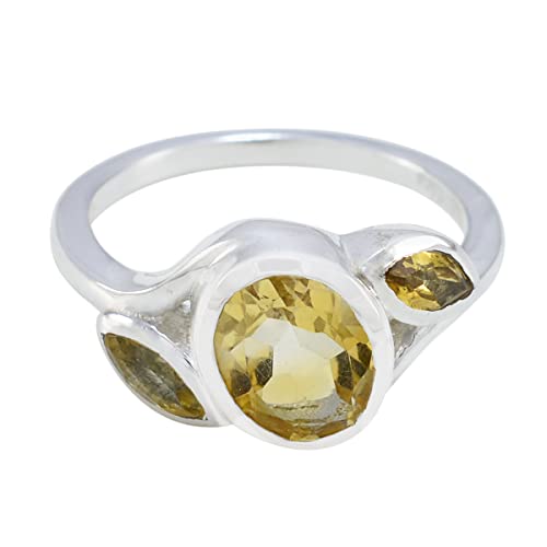 Bague en argent sterling 925 d'exception ornée de pierres précieuses