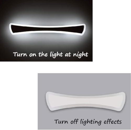 Lámpara de espejo LED para baño y luz de tocador acrílica moderna 3