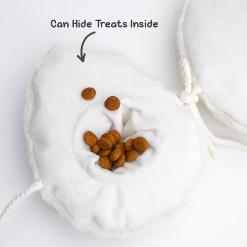 Image of Mutt of Course Egg-cellent Dog | Plush Toy for Dogs | for Dogs 3 in 1 Toy with Squeaker
