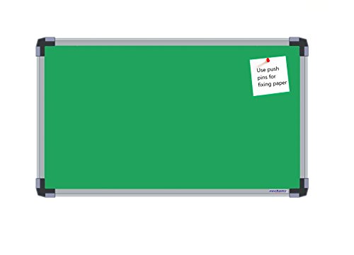 Image of Nechams Fabric Notice Board /Pin-up Board /Bulletin Board /Soft Board for Office, School and Home - Hexa-Lite Series (Green, 1.5ft x 2ft /45x60cm) (Pack of 4)