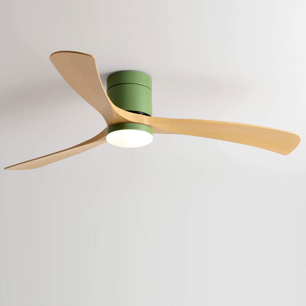 IBalody Nordic Indoor Big Ceiling Fan Light Bedroom Timing Ceiling Fans with Lights Remote 6 Speed Ceiling Fan for Living Room Dining Room 28W LED Ceiling Lights Fan Lighting