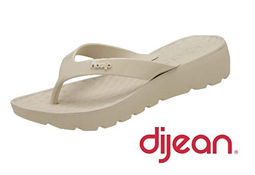 Tamanco Chinelo Dijean Anabela 282/058 Feminino Preto Marrom