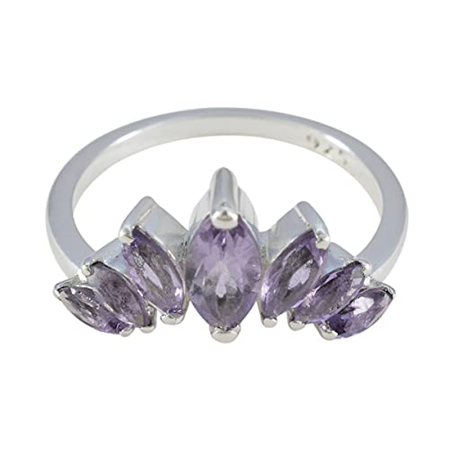 Bague améthyste originale argent 925, éclat durable et anti-ternissement - 2