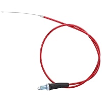 QAZAKY Câble D'Accélérateur Blanc 90 Cm Pour Moto Pit Dirt Pocket Bike - Réglable CB06 XR50 CRF50