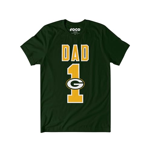 Image of FOCO NFL Mens NFL Team Logo Tee Shirt #1 Dad T-Shirt