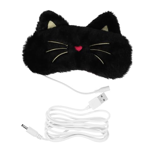 Healvian Antifaz Térmico USB Ajustable para Dormir Máscara con Sombreado y Calor Constante para Aliviar Fatiga Ojeras y Bolsas Uso Casa Oficina y Viaje
