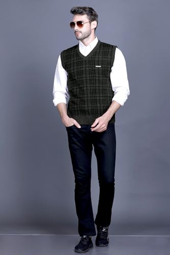 Image of GODFREY Half Sweater for Man Winter Pullover - Sleeveless Men Sweaters