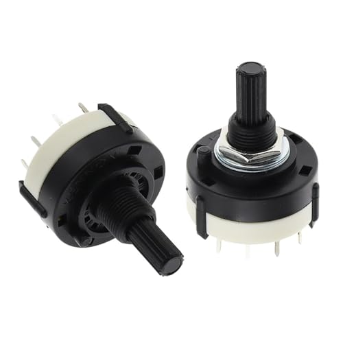 Interrupteur rotatif RS26 2 pôles 6 positions avec poignée de 21mm