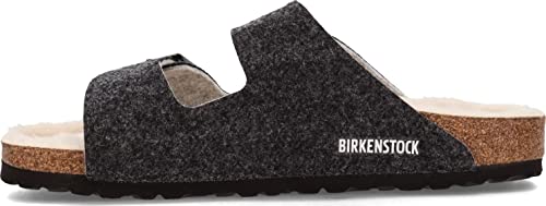Birkenstock Men's, Arizona Wool Sandal - Regular Width Anthracite 45 M, 123