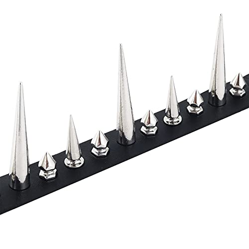 FNQUFUJ Goth Necklaces Long Spiked Choker Punk Rock Collar Halloween Costume Jewelry Gothic Accessories3
