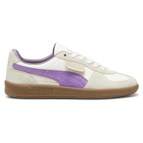 PUMA Womens Palermo X Sc Lace Up Sneakers Shoes Casual - Off White, Purple - Size 8 M