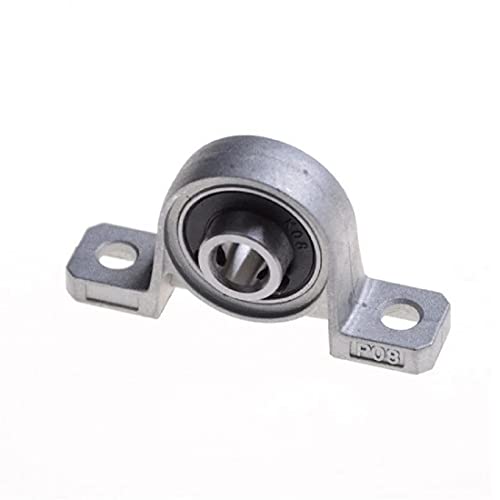 Image of KP08 8mm Bore Diameter Rail Mount Bore Ball Bearing Block Mounted Pillow Insert Bearing (4pcs)