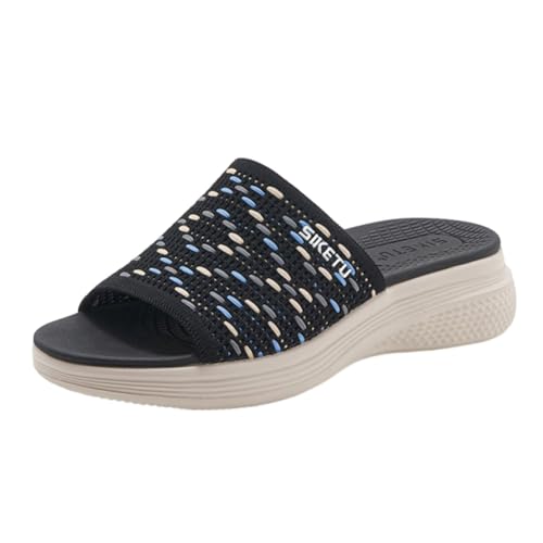 Pantoufles légères femme soulageant les pieds fatigués noir pointure 40